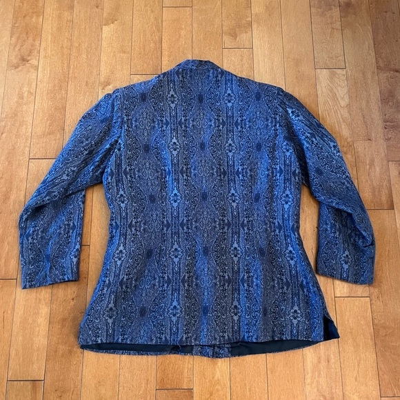 AZIENO Printed Tapestry Look Button Front Jacket XL - Picture 4 of 4